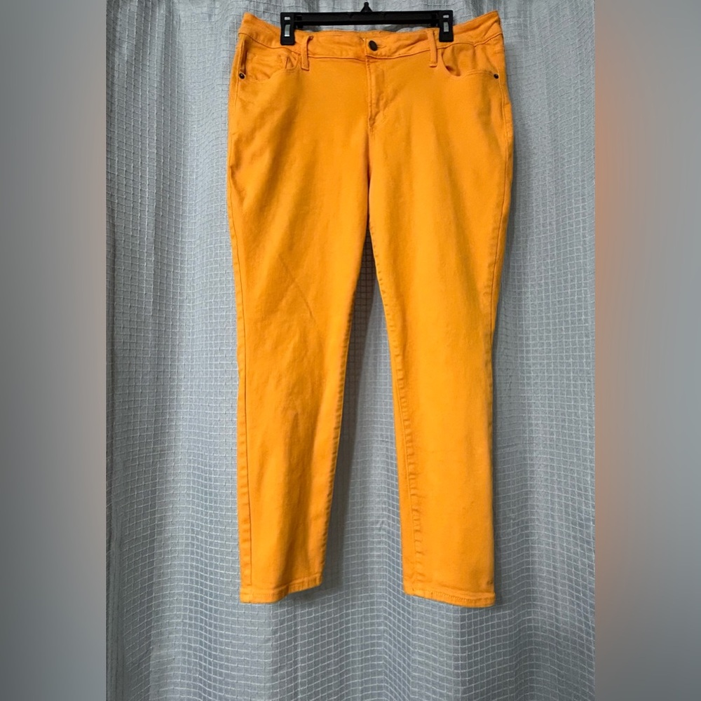 Bright Orange Skinny Pants